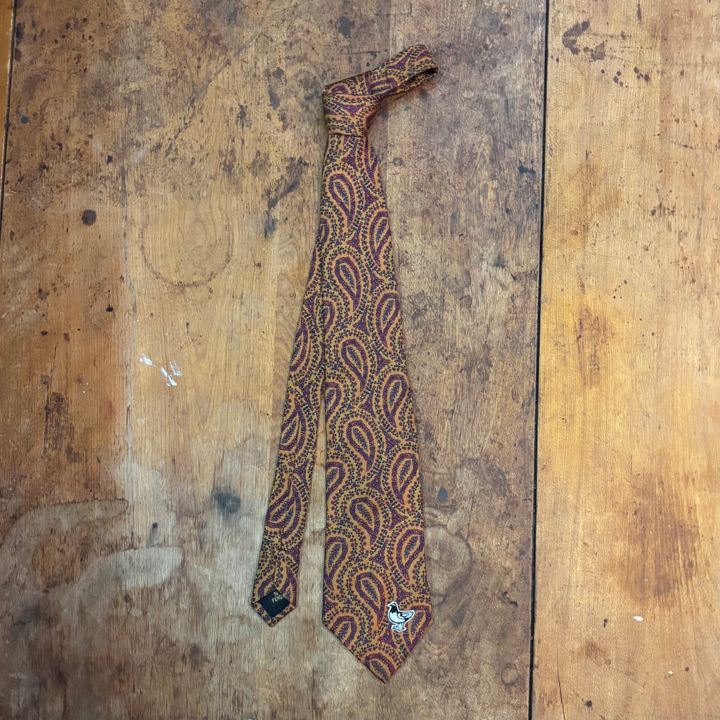 FENDI 80'S VINTAGE PAISLEY SILK TIE