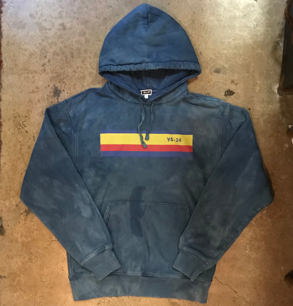 YS-24 INDIGO DYED HOODIE