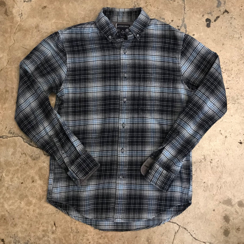 BEAUTIFUL LANDS END FLANNEL ONE OF ONE